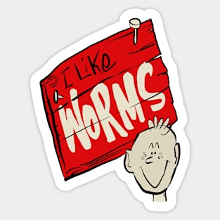 I Like Worms Soda 70’s Retro Discontinued Drink Sticker